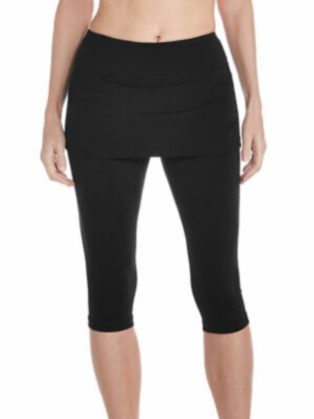 Coolibar Shorebreak Skirted Swim Tight Black